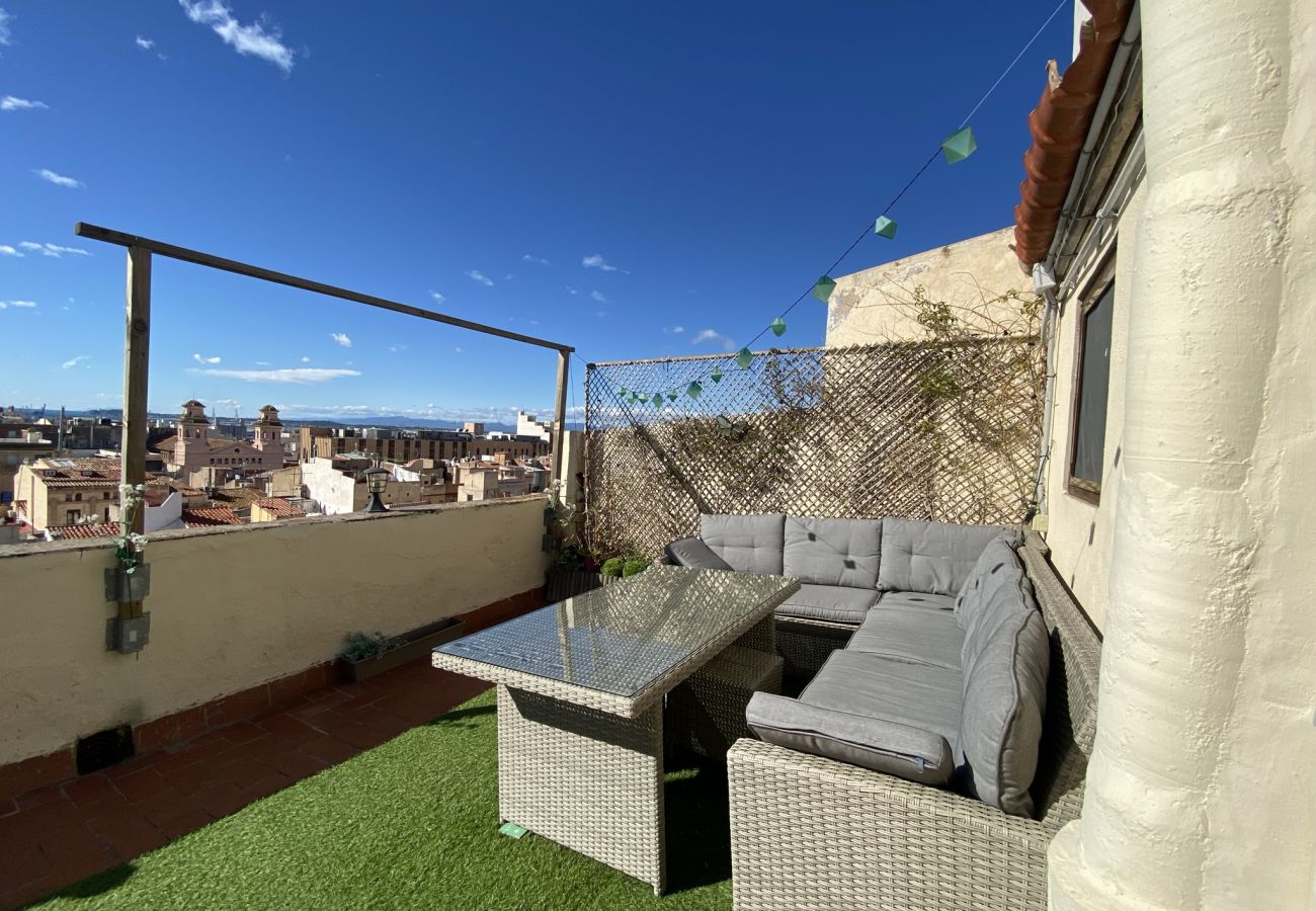 Apartamento en Tarragona - TH113-Attic-La-Nau con Vistas al Mar y Terraza en 